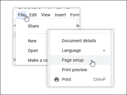 google docs printing blank pages