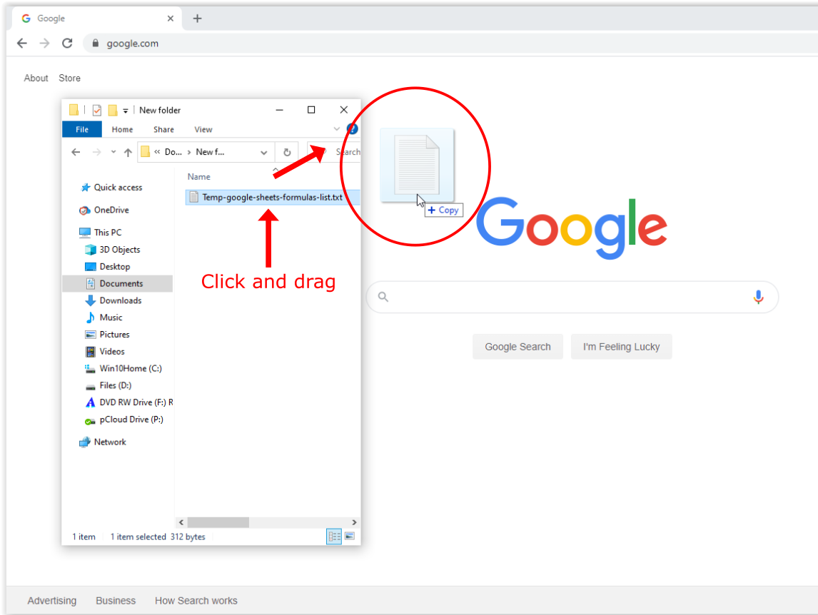 drag and drop does not work in chrome