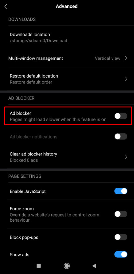 Michelangelo Misvisende kort How to Block Pop-Up Adverts on Android