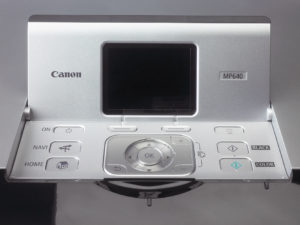 Canon Pixma MP640 control panel