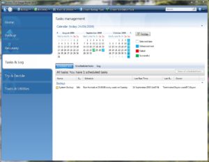 Acronis True Image Home 2010 scheduler