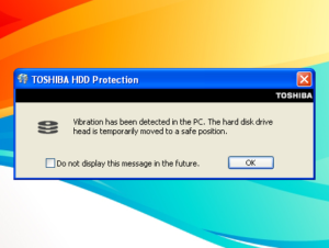 Toshiba hard disk protection