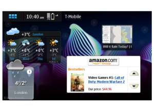 Nokia N900 home screen