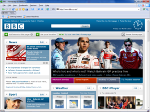 K-Meleon BBC homepage