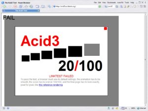 Avant Browser Acid3 test