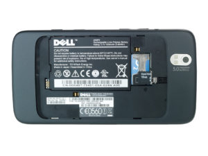 Dell Streak - battery bay