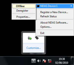 Iocell Netdisk 351UNE - client software