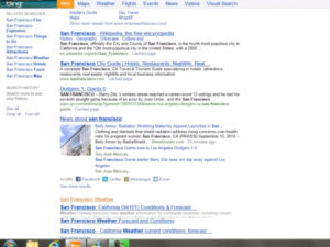 Bing screenshot