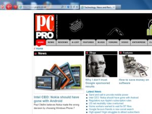 IE9 pinned sites