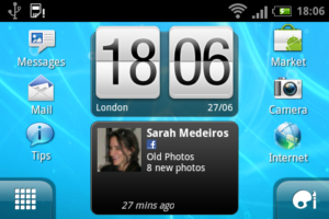 HTC ChaCha - homescreen