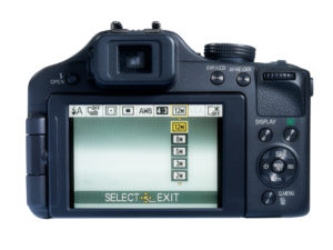 Panasonic Lumix DMC-FZ150 - rear view