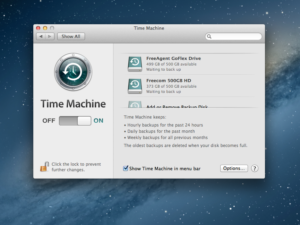 At last, Time Machine supports multiple backup destinations