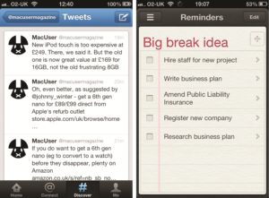 Twitter and Reminders