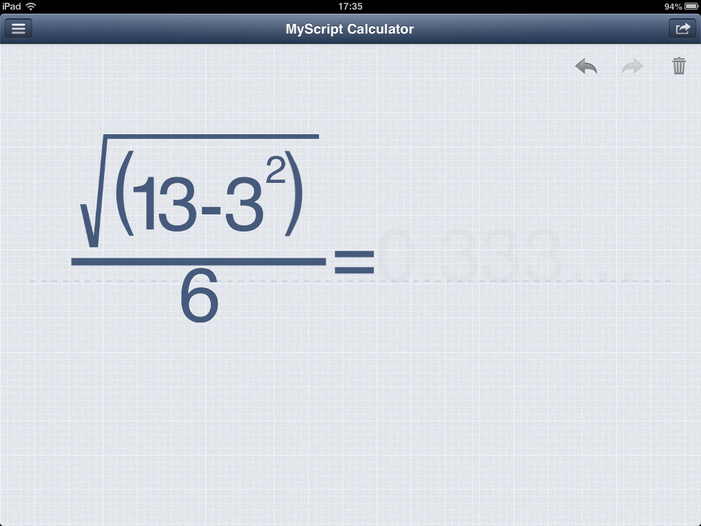 Myscript Calculator