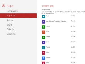 App settings