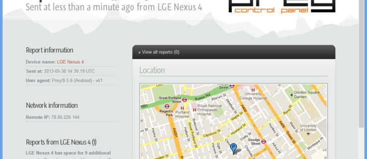 You'll receive regular reports showing your device's location and other useful information. By default, an email is sent out
