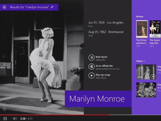 Windows 8.1 search