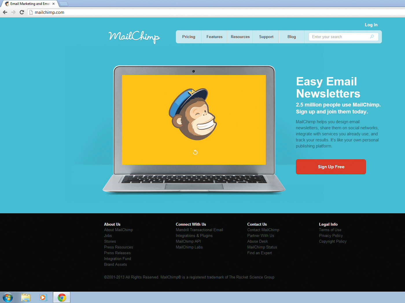 MailChimp is easy to use, and for small and simple mailing lists it's free