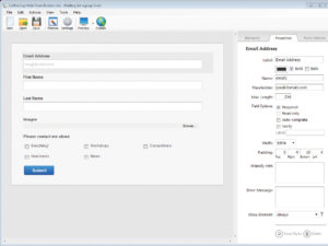 The CoffeeCup web form builder makes it easy to create attractive sign-up pages