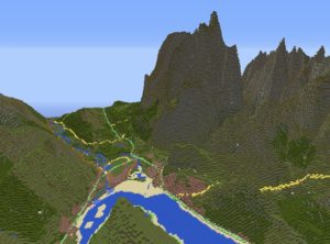 Ben Nevis in Minecraft