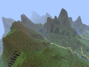 Snowdon in Minecraft
