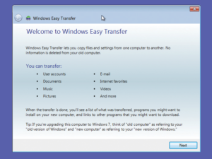 The Windows Easy Transfer tool will help keep your data safe while you're upgrading