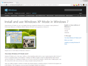 XP Mode lets you run incompatible software in a virtualised Windows XP environment