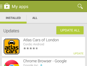 android my apps installed