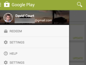 android app settings