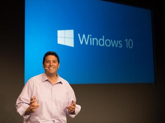 Terry Myerson revealing Windows 10