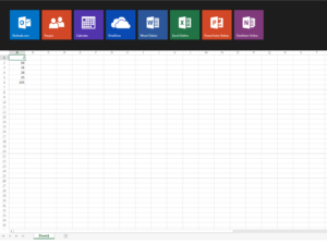 Office Online menu