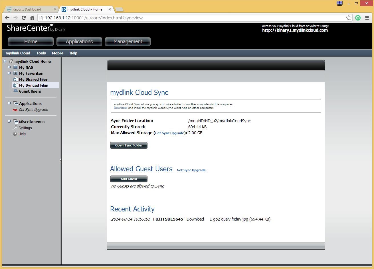 D-Link ShareCenter+ DNS-345