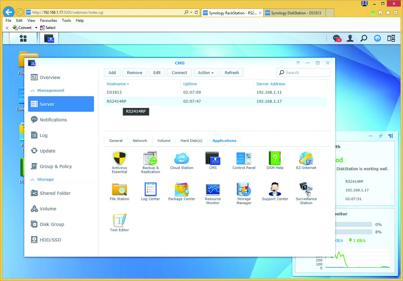 Synology RackStation RS2414RP+ - Synology's DSM 5 software