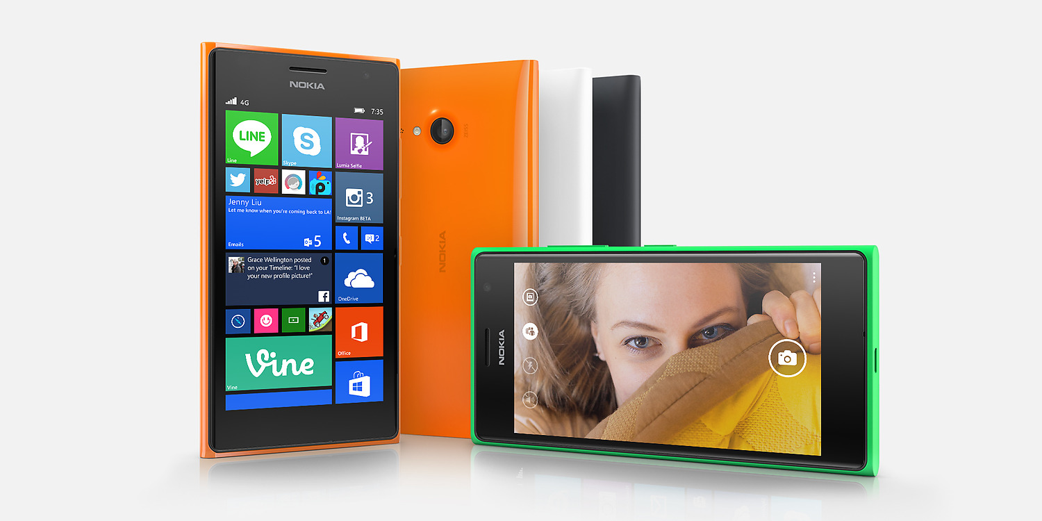 Nokia Lumia 735 review - group shot