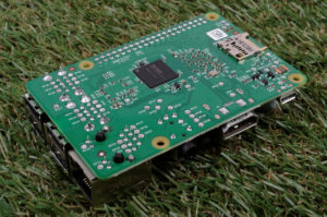 Raspberry Pi 2 review - three-quarter view underside