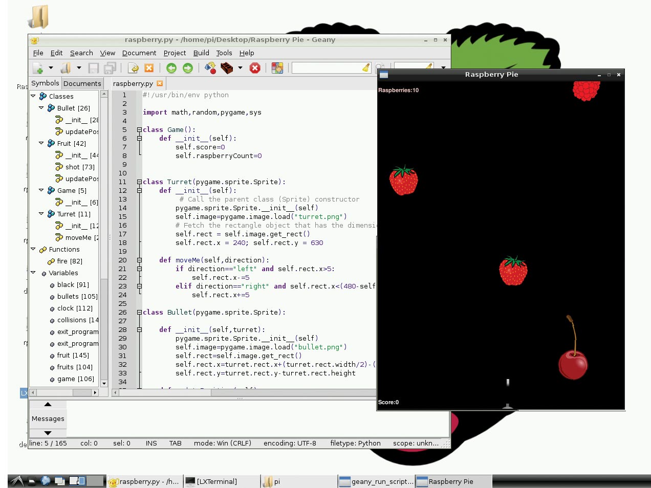 Write a Raspberry Pi game in Python