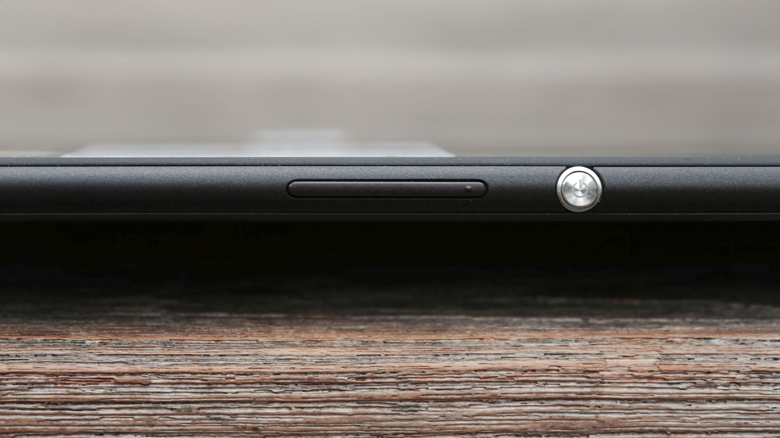 The Sony Xperia Z4 Tablet features all the hallmark Xperia touches, such as the circular, silver power button