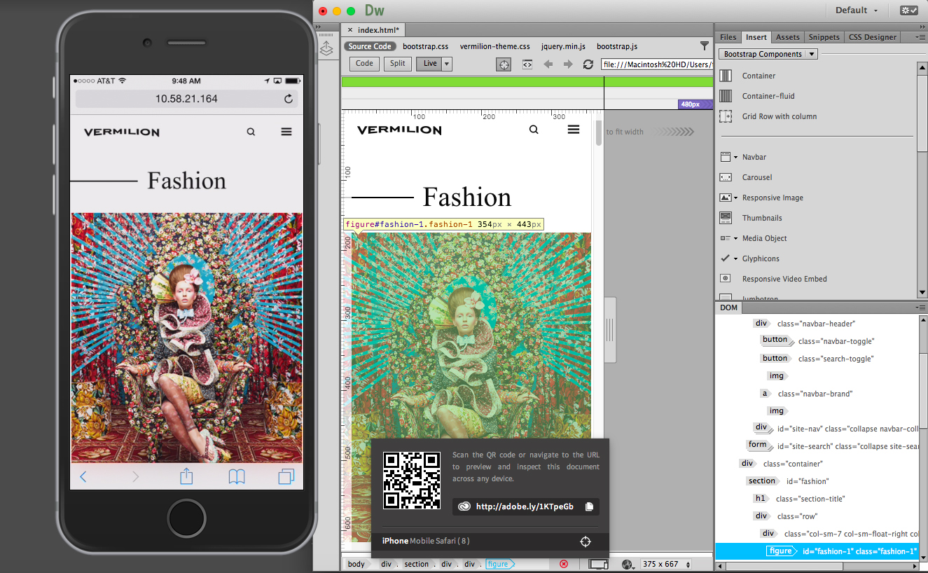 Dreamweaver CC 2015 review: Device preview