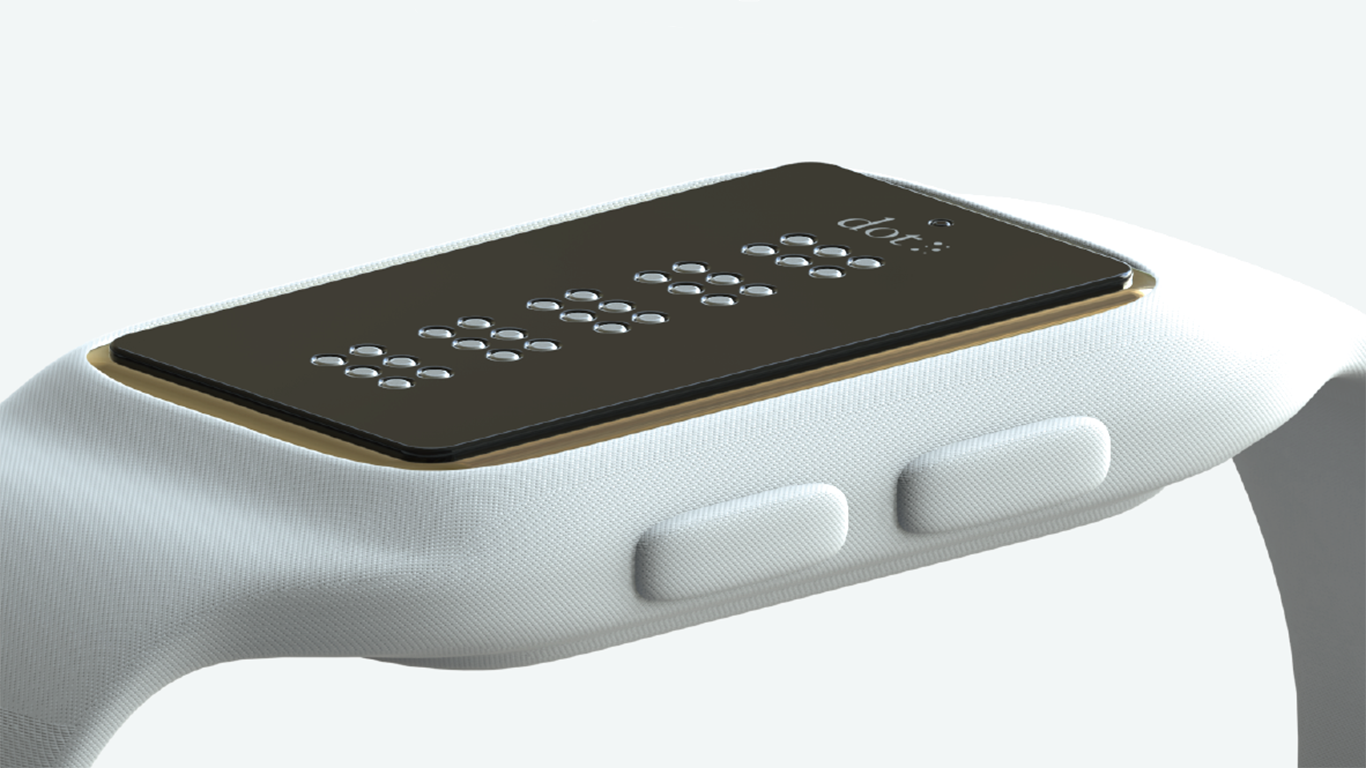 dot smartwatch for the blind