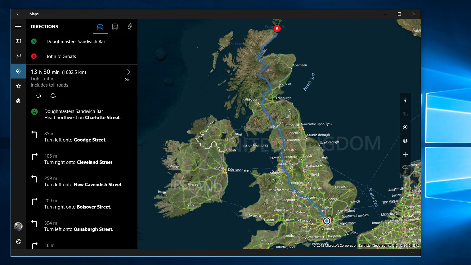 Windows 10 review: The new Maps app