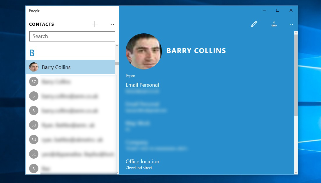 Windows 10 review: People app
