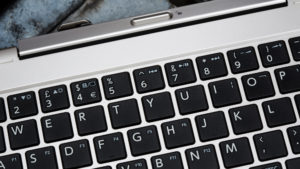 Toshiba Satellite Click Mini review: The Mini has a fully-fledged keyboard, but not a full-sized one