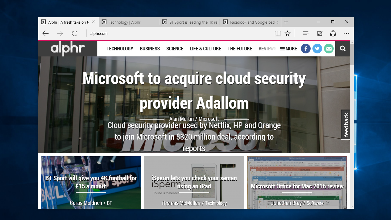 Windows 10 can that Windows 8.1 can't - Microsoft Edge
