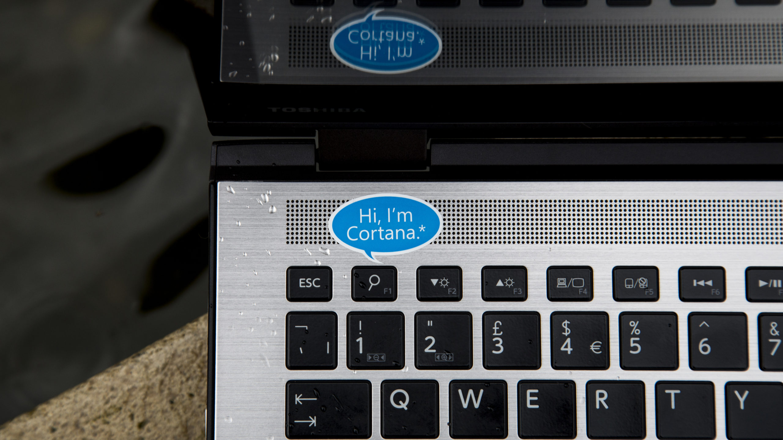 Toshiba Satellite Radius 15 review: The Toshiba Radius 15 comes with Windows 10 and a "Cortana" shortcut key