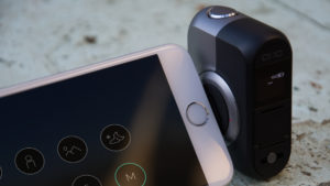DxO One review: The Lightning connector rotates, allowing you to angle the screen for low-level shots