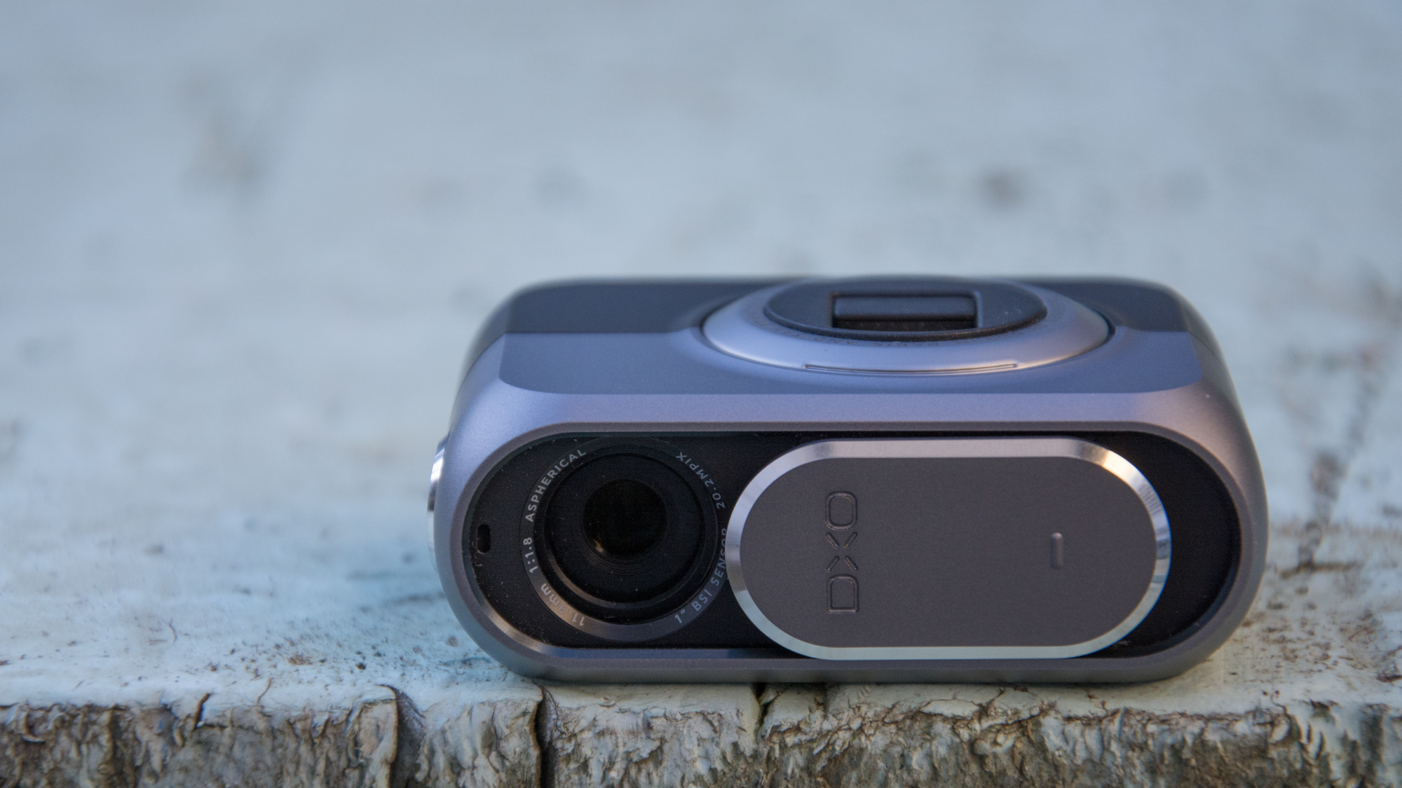 DxO One review: To switch on the DxO One, slide the lens cover down