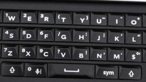 BlackBerry Priv review: the Priv's keyboard is backlit and can be used as a touchpad