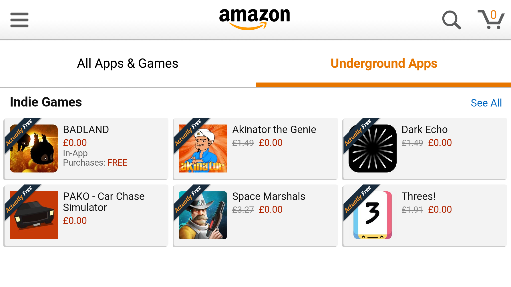Amazon Underground: How to get free Android apps.