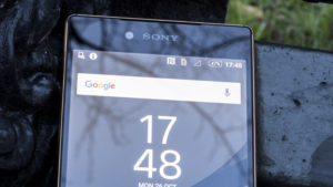 Sony Xperia Z5 Premium review: Top of screen at front