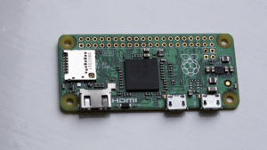 Raspberry Pi Zero from above